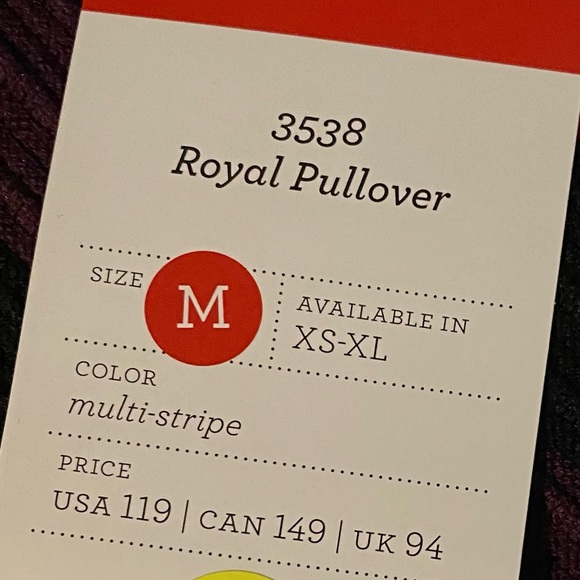 NWT CAbi Royal Pullover - Picture 6 of 7